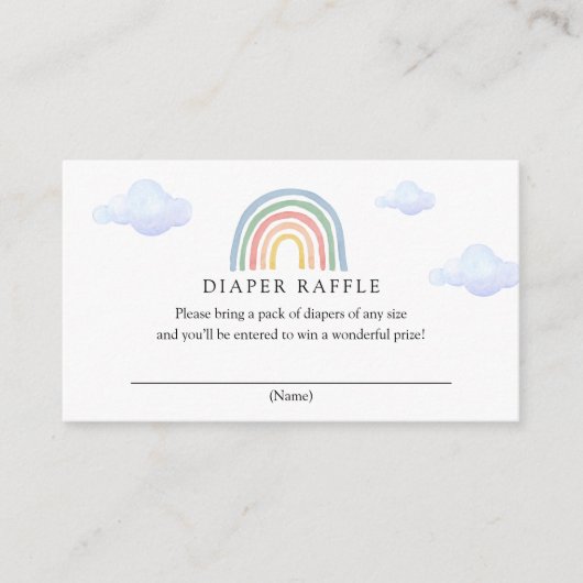D'accompagnement Carte de rabat Rainbow Diaper (Devant)