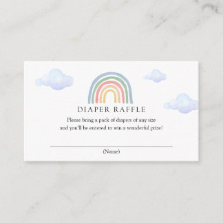 D'accompagnement Carte de rabat Rainbow Diaper