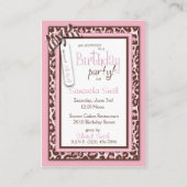 D'accompagnement Carte de rappel d'anniversaire de la fille Cheetah (Dos)