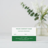 D'accompagnement Carte de rappel de massage (Debout devant)