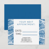 D'accompagnement Carte de rappel de rendez-vous du salon (Devant / Derrière)