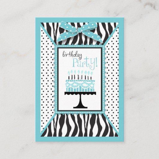 D'accompagnement Carte de rappel EB Wild Birthday Cake (Devant)