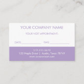 D'accompagnement Carte de rappel pourpre (Devant)