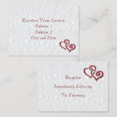 D'accompagnement Carte de réception (Devant / Derrière)