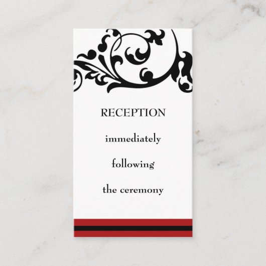 D'accompagnement Carte de réception (Devant)