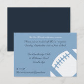 D'accompagnement Carte de réception Bar Mitzvah - Football (Devant / Derrière)