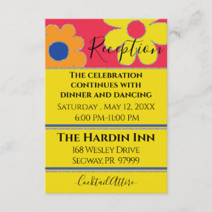 D'accompagnement Carte de réception bat mitzvah Bar Mitzvah Fleurs