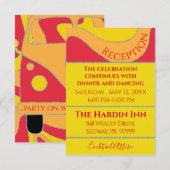 D'accompagnement Carte de réception Bat mitzvah BM Bar Vagues (Devant / Derrière)