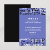 D'accompagnement Carte de réception Bat mitzvah de la barre de NOM (Devant / Derrière)