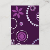 D'accompagnement CARTE DE RÉCEPTION Bat mitzvah KRAZY POLKA DOT Pur (Dos)