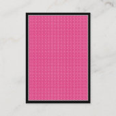 D'accompagnement Carte de réception Bat mitzvah Pois rose (Dos)
