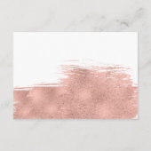 D'accompagnement Carte de réception Bat mitzvah rose Gold (Dos)