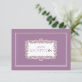 D'accompagnement Carte de réception Charming Heart (violet) (Debout devant)