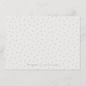 D'accompagnement Carte de réception de calligraphie à paillettes do (Dos)