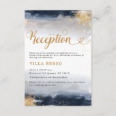 D'accompagnement Carte de réception de cérémonie de Mariage de la M (Devant)