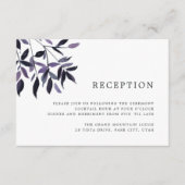 D'accompagnement Carte de réception de feuillage aquarelle Harvest (Devant)