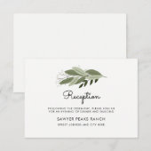 D'accompagnement Carte de réception de fleurs de mariage (Devant / Derrière)