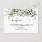 D'accompagnement Carte de réception de la cérémonie de Mariage fleu (Devant)