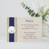 D'accompagnement Carte de réception de mariage à la plage Dollar de (Debout devant)