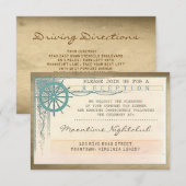 D'accompagnement carte de réception de mariage ancienne ticket vint (Devant / Derrière)