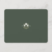 D'accompagnement Carte de réception de mariage Art Nouveau Elégance (Dos)