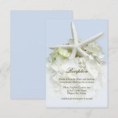 D'accompagnement Carte de réception de mariage au jardin en bord de (Devant / Derrière)