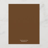 D'accompagnement Carte de Réception de Mariage aux Bouleaux - Choco (Dos)