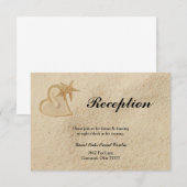 D'accompagnement Carte de réception de mariage de destination de pl (Devant / Derrière)