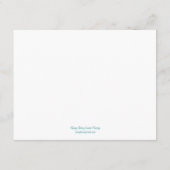 D'accompagnement Carte de réception de mariage étoile de mer - Turq (Dos)