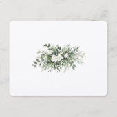 D'accompagnement Carte de réception de mariage Floral Elegance (Dos)