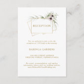 D'accompagnement Carte de réception de mariage géométrique Eucalypt (Devant)