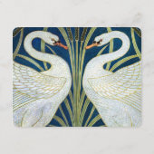 D'accompagnement Carte de réception de mariage inspirée du cygne (Dos)