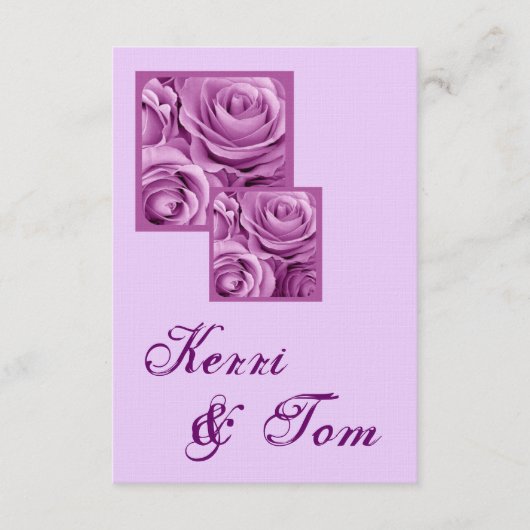 D'accompagnement Carte de réception de mariage LILAC VIOLET (Devant)