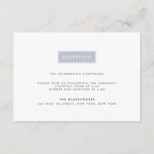 D'accompagnement Carte de réception de mariage moderne   Ardoise