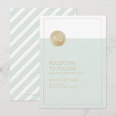 D'accompagnement Carte de réception de mariage moderne modifiable e (Devant / Derrière)