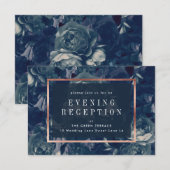 D'accompagnement Carte de réception de mariage pour Rose de la Mari (Devant / Derrière)