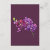 D'accompagnement Carte de réception de mariage prune lunatique (Dos)
