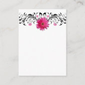 D'accompagnement Carte de réception de mariage rose Gerbera Daisy (Dos)