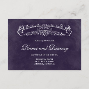 D'accompagnement Carte de réception de mariage Rustique Chic - Viol