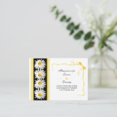 D'accompagnement Carte de réception de mariage Shasta Daisy (Debout devant)