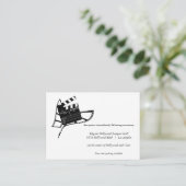 D'accompagnement Carte de réception de mariage Silhouette à thème c (Debout devant)