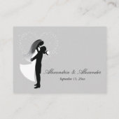 D'accompagnement Carte de réception de mariage Silhouette à thème c (Dos)