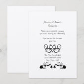 D'accompagnement Carte de réception de mariage Squirrel Love (Devant / Derrière)