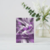 D'accompagnement Carte de réception de mariage violet (Debout devant)