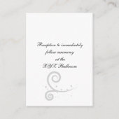 D'accompagnement Carte de réception de mariage violet (Dos)