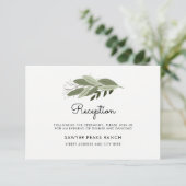 D'accompagnement Carte de réception de pousses de mariage (Debout devant)
