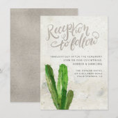 D'accompagnement Carte de réception de succulente de désert - Pierr (Devant / Derrière)