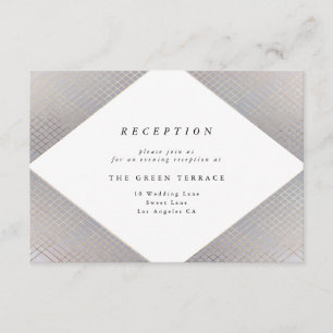 D'accompagnement Carte de réception Diamant Gray Gray Gold Gatsby