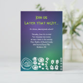 D'accompagnement Carte de réception du Bat mitzvah du Jazzy Musical (Debout devant)