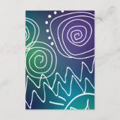 D'accompagnement Carte de réception du Bat mitzvah du Jazzy Musical (Dos)